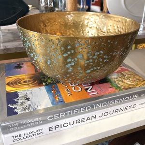 Scott Living Brass bowl NWT decor accent